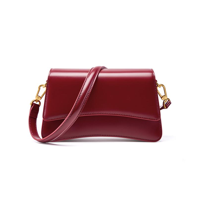 Hifashion Elegant Genuine Leather Underarm Shoulder Bags For Women Luxury Designer Saddle Crossbody Bags Female Fashion Handbags