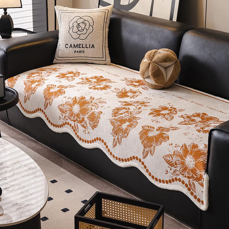 Light Luxury High-End Special-Shaped Sofa Cushion  New Four-Season Universal Seat Cushion Non-Slip Leather Sofa Cover Cover Cloth