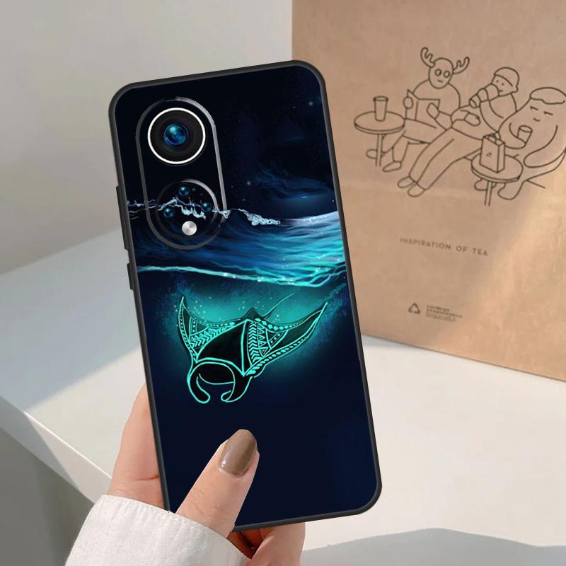 Animal Manta Ray For Honor Magic 8 7 6 5 Pro Case For Honor X9d X9c X9b X9a X8c X8b Win 200 400 50 70 90 Lite