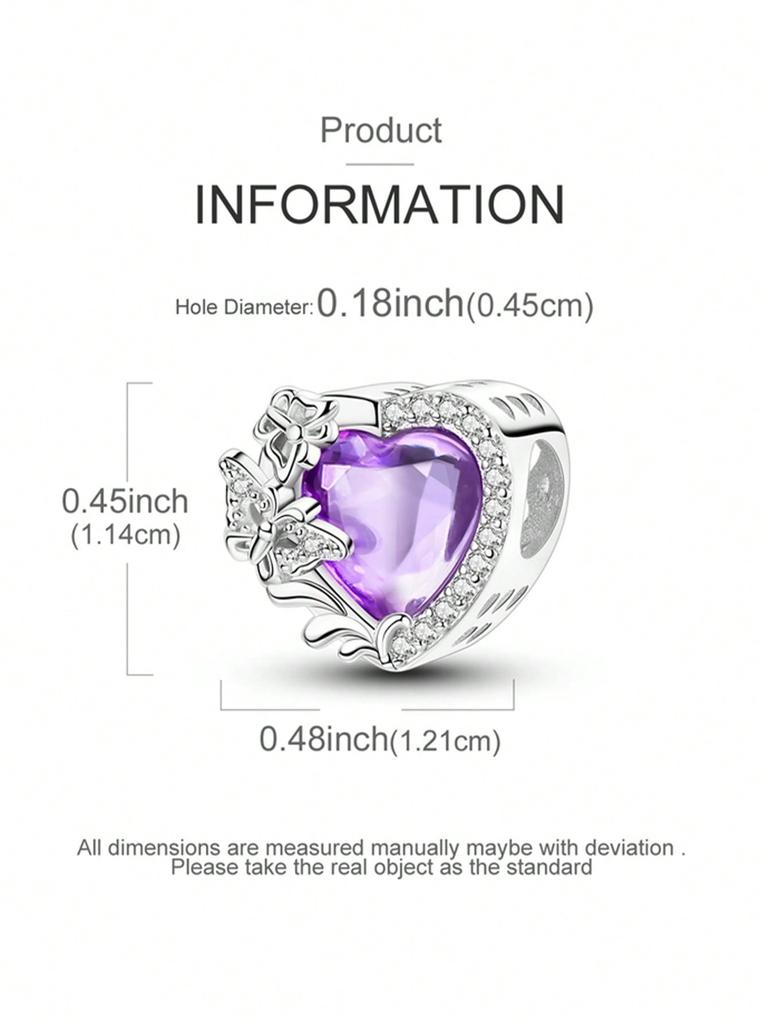 Charms Plata Valentine'S Day Love Beads Charm Copper Plated Fit Charms Copperoriginal Bracelet For Jewelry Making Diy Charm