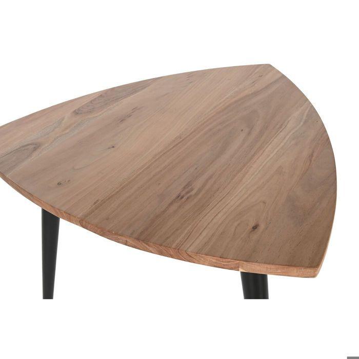 Table Basse Métal Acacia DKD Home Decor 90x90x76 Cm