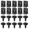 Stainless Steel U Type Clips Plate Leaf Spring Nut M6 M5 M4 Chimney Nuts Lug Nuts Speed Clip for Car Motorcycle Scooter ATVs