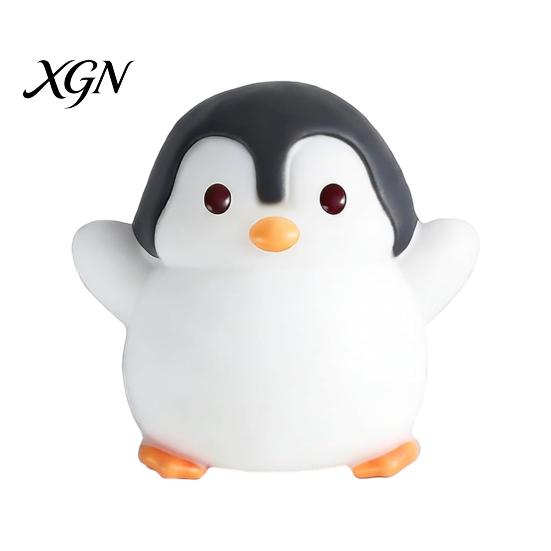 Bright Color Squeeze Toy with Cuet Penguin Shape Fidget Stress Relief TPR Material Sensory Soft Figure for Kids Teens Adults Cute Animal