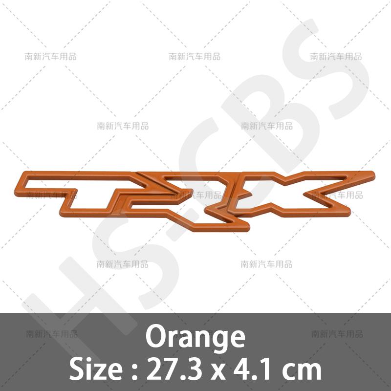 1Pcs 3D Metal TRX Letter Emblem Car Side Fender Decal TRX Logo Rear Trunk Badge Tailgate Stickers Accessories Car Styling