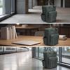Oxford Cloth Backpack Rectangular with Top Handles Organized Structured Travel Bag for