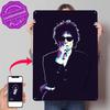 Bob Dylan Pop Art Personalized D Textured Metal Poster Wall Art Vintage Tin Signs for Desk Decor Room Bedroom Decoration Gaming