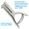 3mm Single Hole Punch 2 Inch 1 4 Inch Front Expansion Punch Paper PVC Plastic ID Card Single Hole Punch