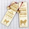 Samoyed, Bjelkier, Samoiedskaya Sobaka - Dog Bookmark, Personalized Bookmark, Dog Gadget for Art-Dog Brand Readers