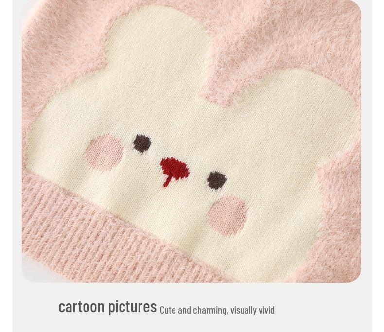 DUUDUU 2025 Korean-Style Toddler Girls' Autumn/Winter Sweater & Sweatpants Set