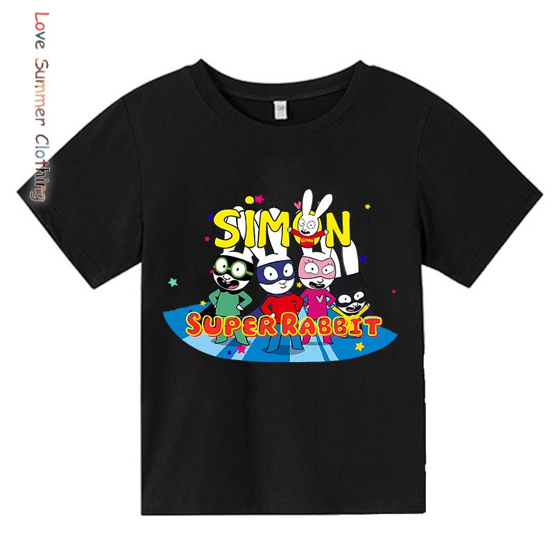 

Толстовка Simon Super Rabbit Милая мультяшная толстовка для мальчиков и девочек Детский пуловер Повседневный мягкий кавайный топ осень 140