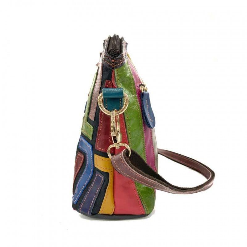Bag Women'S Bag Color Matching Sheepskin One Shoulder Small Square Bag Crossbody Women'S Bag