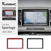 Car Central Control Screen Real Soft Carbon Fiber Sticker for KIA Sportage 2017 2018  LHD RHD Interior Trim Accessories