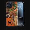 Halloween Fall Art Witch Cat Clear Phone Case For Iphone 17 Air 16 Pro Max 15 Pro 14 Plus 17E 16E 11 13 12 Mini Cover Cases Fund