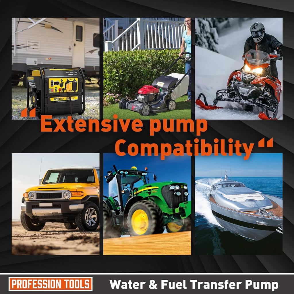 Amartisan Portable Fuel Transfer Pump Battery Powered - Gas Pump For Gas, Fuel, Diesel, Water Transfer - 2.6 GPM Multi-Use Siphon Fuel Transfer Pump