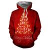 Christmas Halloween Cat Selfie 3D Print Hoodie Couples Casual Loose Fit