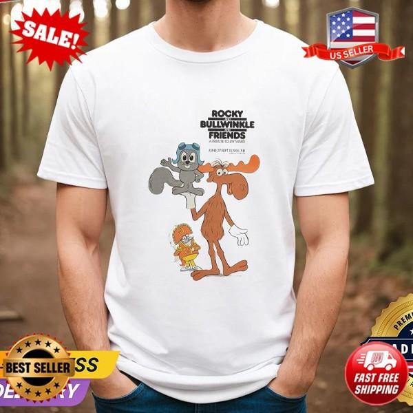 Lovely Rocky And Bullwinkle 86 Shirt Rocky And Bullwinkle 80s T-Shirt S-5XL L