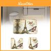 Iron Tower Butterfly Bathroom Carpet Three Piece Non Slip Water Absorbing Floor Mat