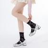 Ladies Spring and Summer Thin Hollow Flower Ballet Wind Tube Stack Socks