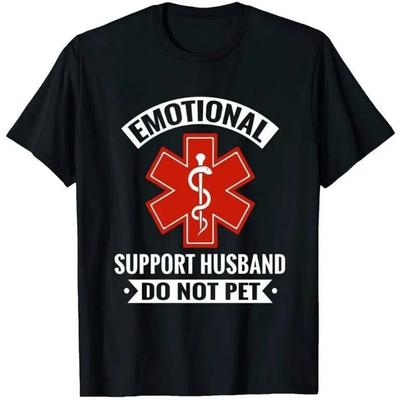 Emotional Support Husband T-Shirt, Cool Husband Gift, Funny Husband Shirt,