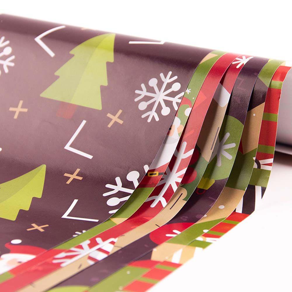 Xmas Tree Snowflake Santa Claus Party Supplies Christmas Decoration Gift Wrapping Paper Scrapbook