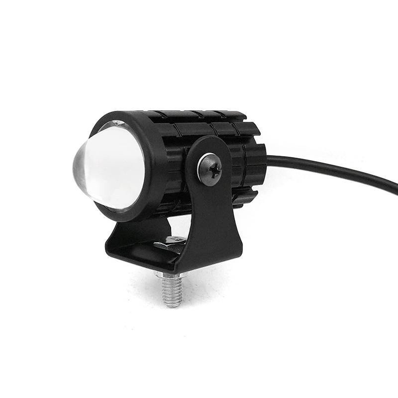 

1 шт. Универсальная двухцветная автомобильная фара для вождения, противотуманная фара, светодиодная фара-прожектор, мини-проекторная линза, вспомогательная фара для мотоцикла