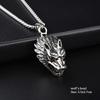 Hip hop retro men's titanium steel necklace trendy animal tail pendant long chain sweater necklace punk style street jewelry for daily wear