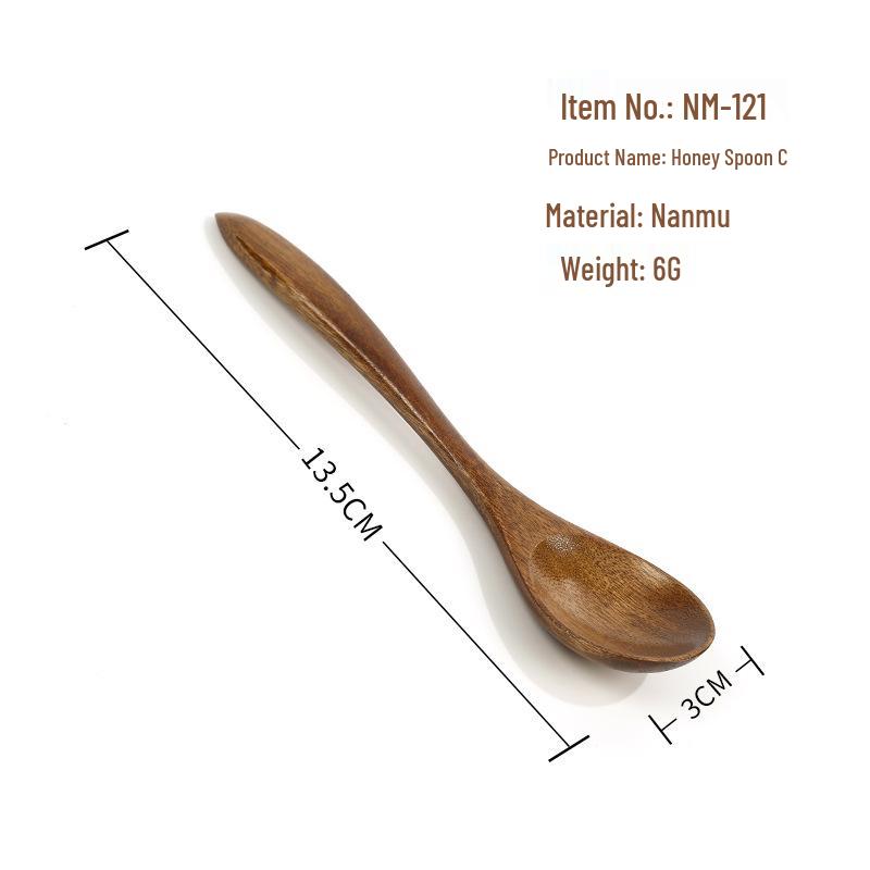 

Мини-набор деревянных ложек и вилок из японского бука - Коллекция суповых и столовых приборов из нанму