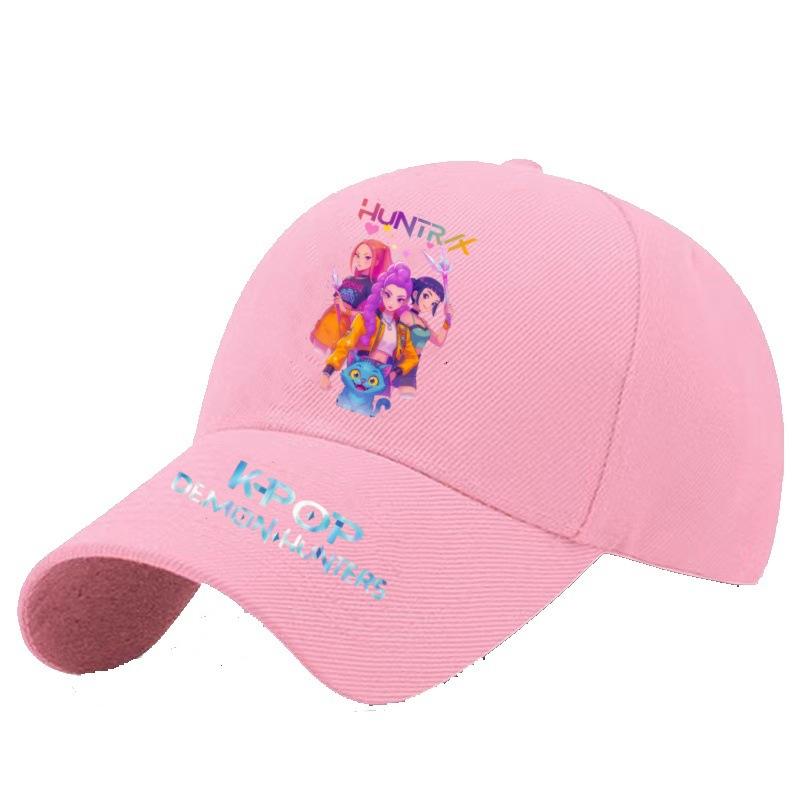 Kpop Hexe Jagd Mädchen Baseballkappe Student Frühling und Sommer Farbe Herren und Damen Baseballkappe Outdoor Western Stil All-Match Original Hut