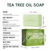 SAUVASINE Tea Tree Oil Soap 100g, Deep Cleansing, Oil Control & Acne Relief, Gentle Non-Drying, Natural Plant Essential Oil, Unisex Face & Body Soap