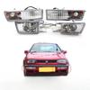 4-teiliges Set Auto Smoked Frontstoßstange Nebelscheinwerfer + Blinkerlampe für VW Golf 3 1992 1993 1994 1995 1996 1997