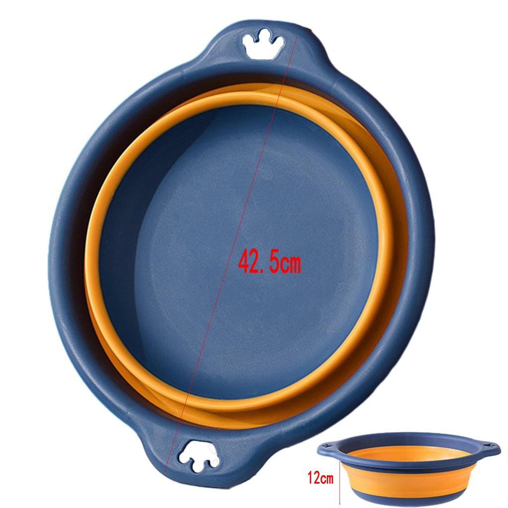 Portable Foldable Laundry Basin Plastic Travel Folding Wash Basin Safe Durable Foldable Wash Basin Bathroom Household Supplies