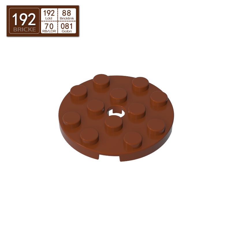 BRICKE 4x4 Round Plate for Lego 60474 MOC Building Blocks 50g (approx. 32 pcs)