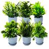 Kunstpflanzen Klein, Mini Künstliche Pflanzen Innen Für Zuhause Bauernhaus Badezimmer Regal Deko(Höhe : 17Cm,Blau)