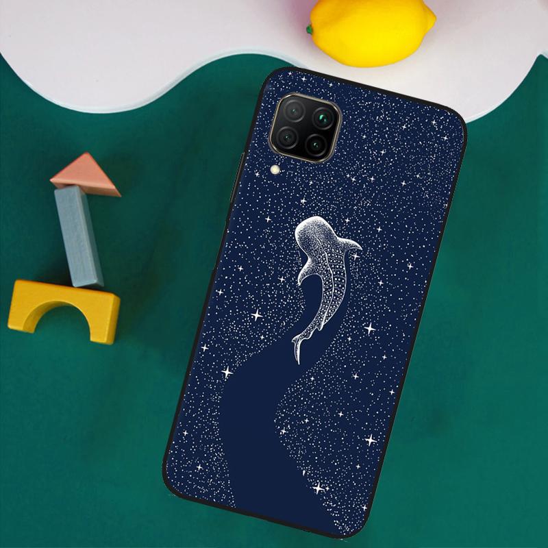 Whale Sharks Fish For Huawei Nova Y73 Y72 Y70 Y90 Y60 Y61 Y91 12s 12i 11i 8i 9 10 SE P40 Lite P30 P60 Pro Case