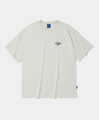 COLUMBIA UNIVERSITY Cu Arch Logo S/S T-Shirts Oatmeal