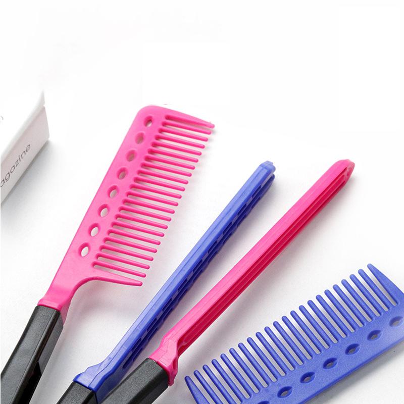 V-shaped clip on beauty styling hair comb, enjoy salon level straight hair experience at any time For Hair Accessories
