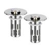 2pcs Poping Up Sink Drain Stoppers with Fine Meshes Filter Easyly Touches Operation for Bathroom Vanities