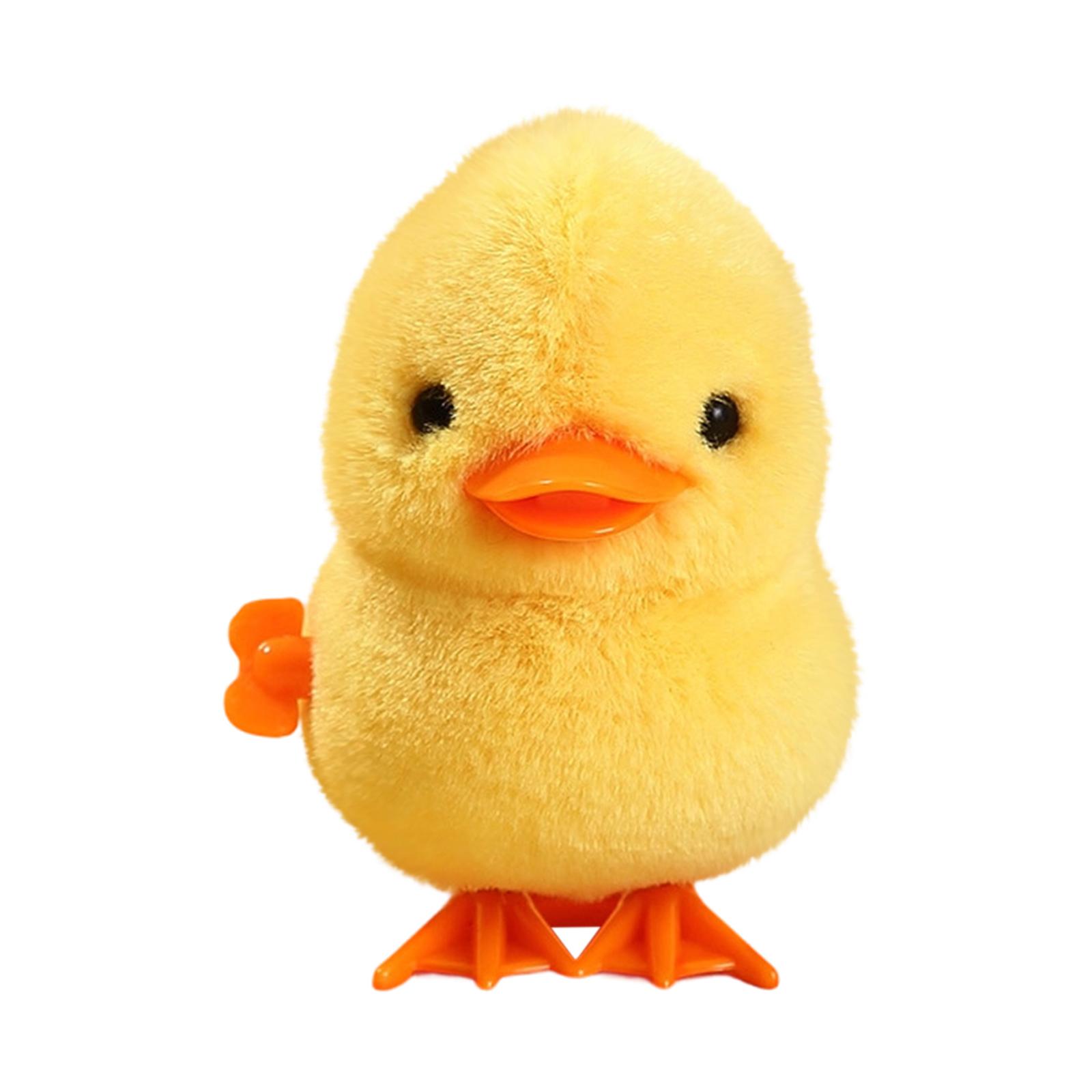 

Wind Up Plush Jumping Chick Toy Mechanical Movement Spring Powered Kids Interactive Animal Figure Educational Plaything One Size