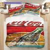 Vintage Cocacola Bottle Artwork Bedding 1 Duvet Cover 2 Pillowcase Without Core Soft And Comfortable Bedding Set Duvet Cover And Pillowcase