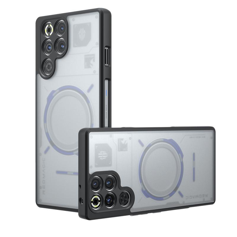 For ZTE Nubia Red Magic 11 Pro Plus Case Shockproof Frosted Skin Feel Matte PC+TPU Anti-fingerprint Transparent Cover