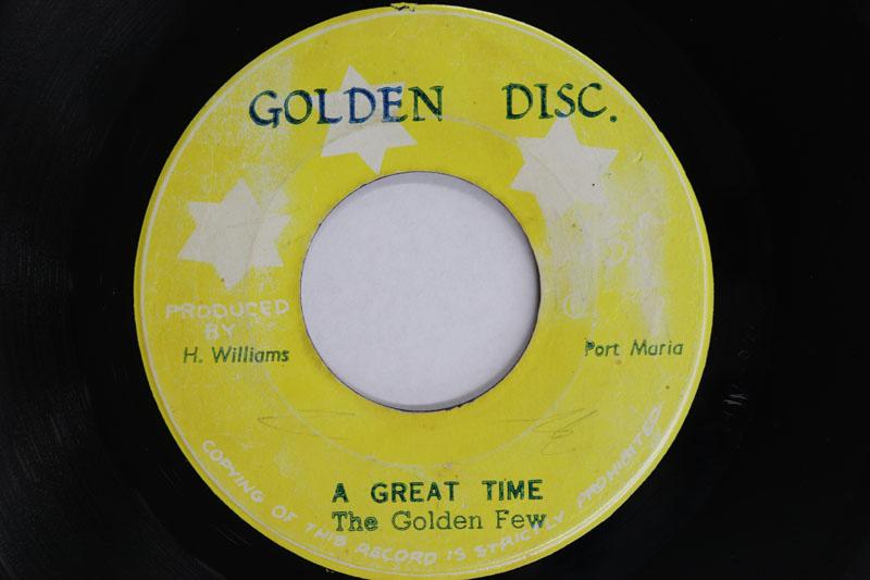 

7inch Record GOLDEN FEW A Great Time Version NONE GOLDEN DISC 1972 Jamaica Reggae Ska Dub Used
