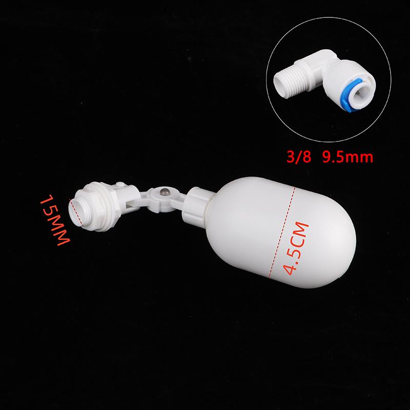 Water Tank Level Control Reverse Osmosis System 1/4" 3/8" Mini Float Valve Aquarium Fish Tank Water Dispenser Float Ball Valve