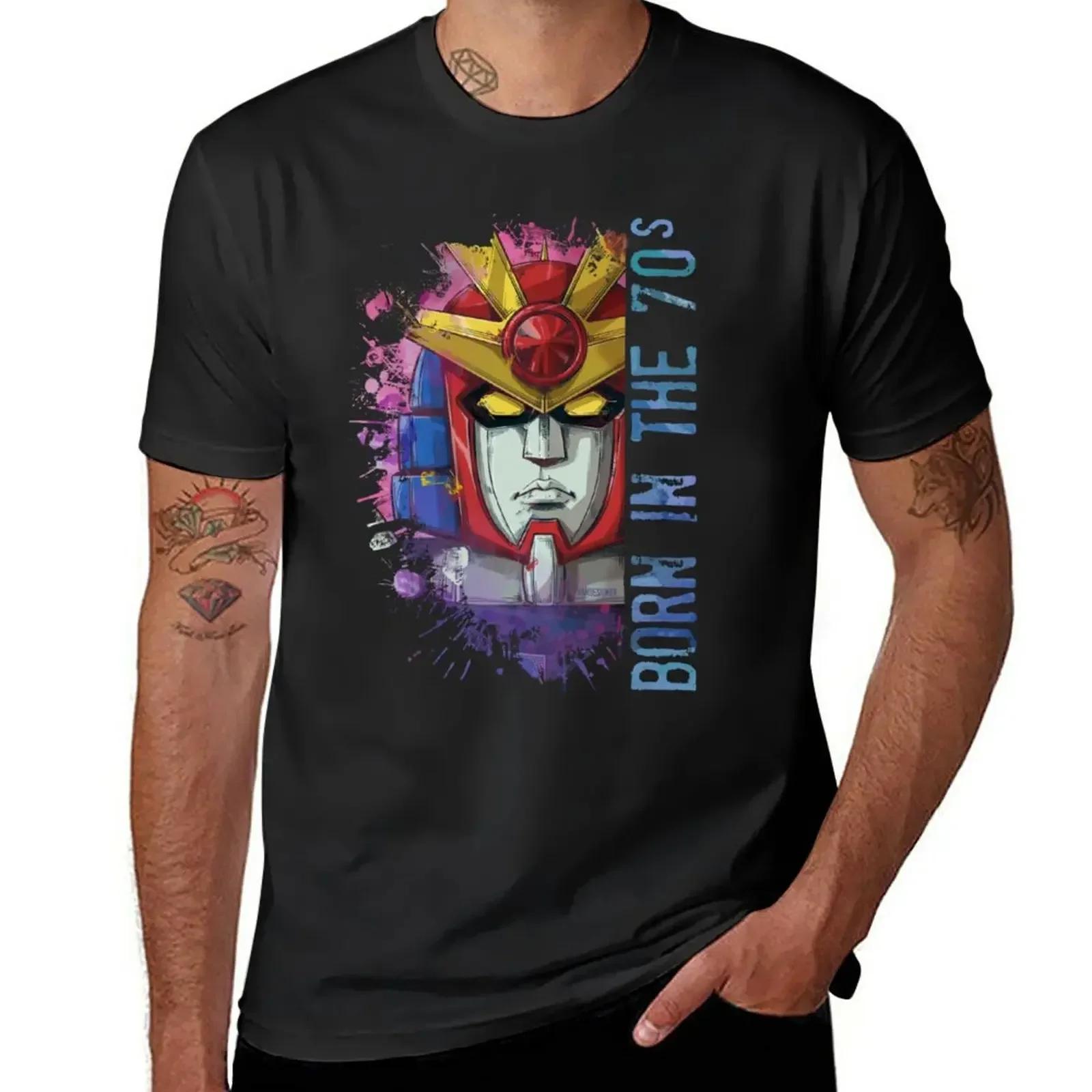 

Anime t-shirt summer tops oversized t shirt T-shirts for men cotton DAITARN 3 Daitan III Born In The Seventies T-Shirt Outfits XXXXL