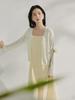 Inman Cardigan Knitwear with Lace-Up Bell Sleeves
