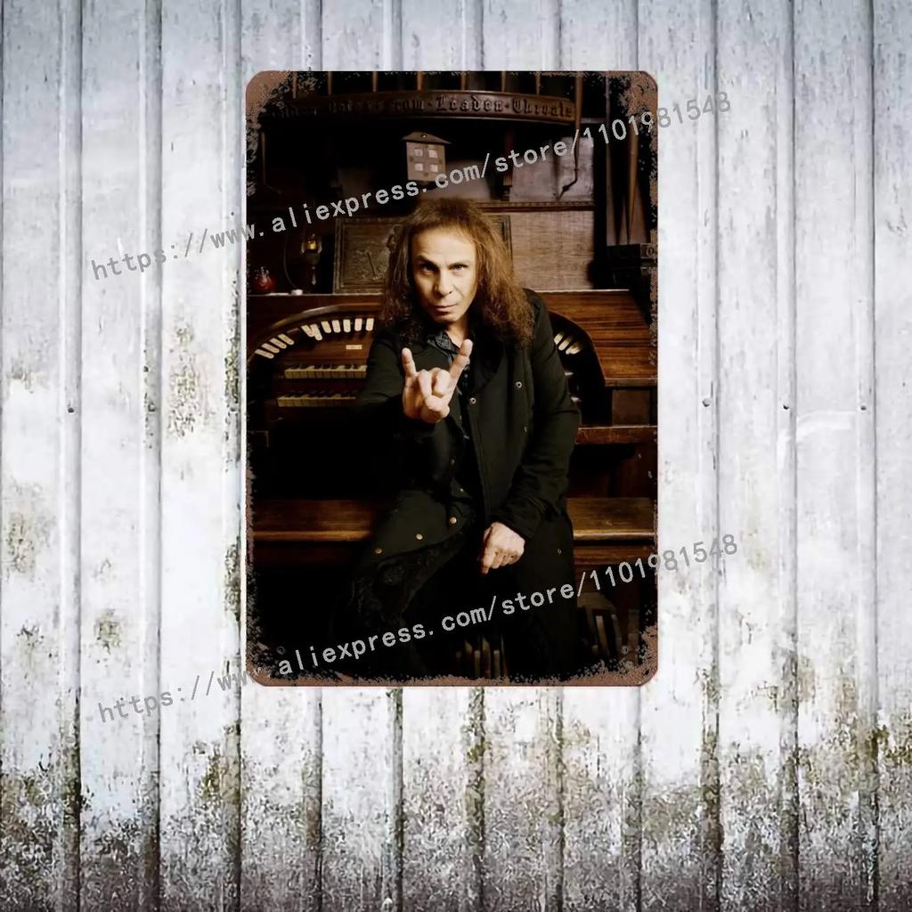 Dio Bands Metal Decor Poster Vintage Tin Sign Metal Sign Decorative Plaque for Pub Bar Man Cave Club Wall Decoration