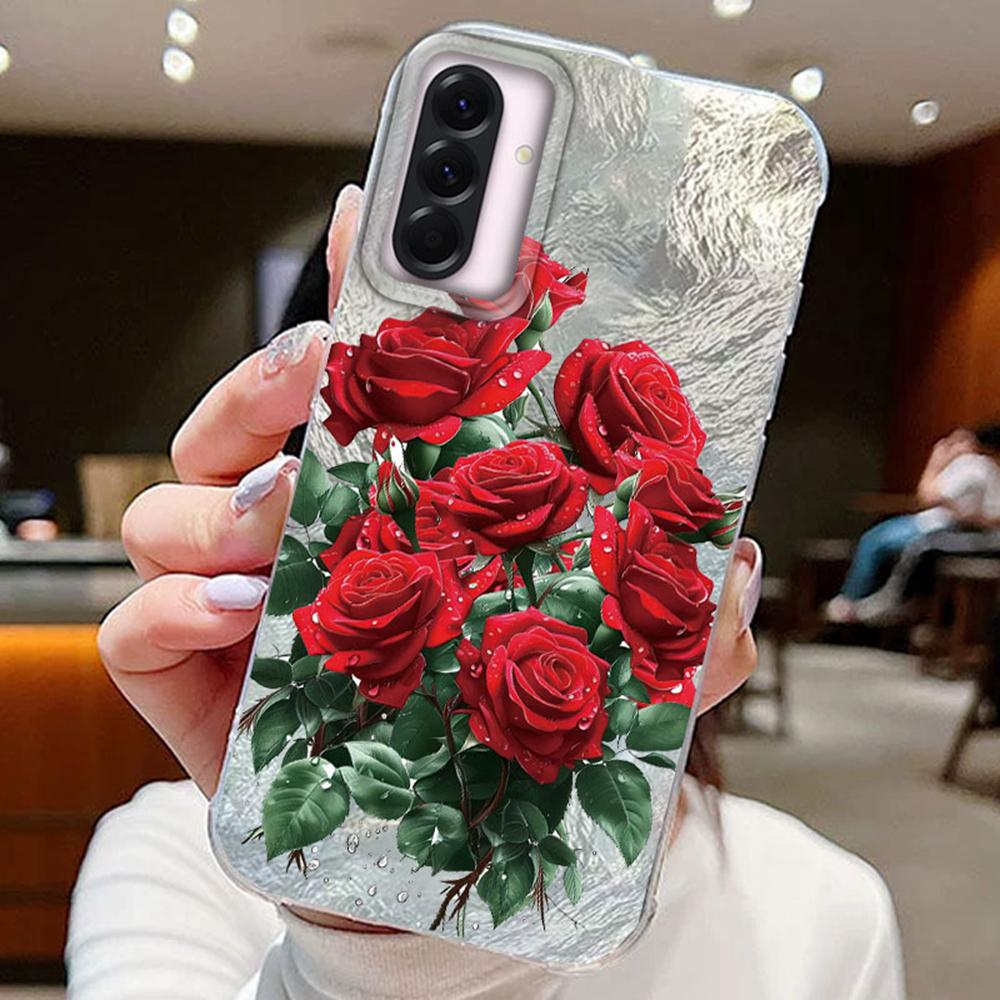 

Красочный градиентный белый бабочка леопардовый принт любовь для Samsung Galaxy A16 A36 A56 телефонные чехлы чехол силиконовый прозрачный мягкий бампер жесткий ПК задняя крышка Samsung A56 белый