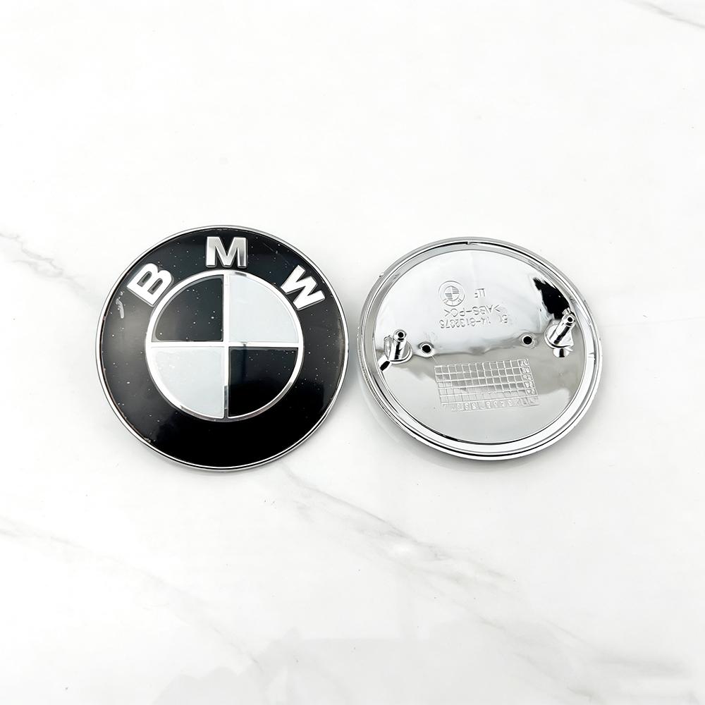 

2Pcs 74mm 82mm Vehicle Front Rear Logo Decorative Housing Kit For BMW E61 F90 F07 F11 F18 Series 2Pcs 74mm