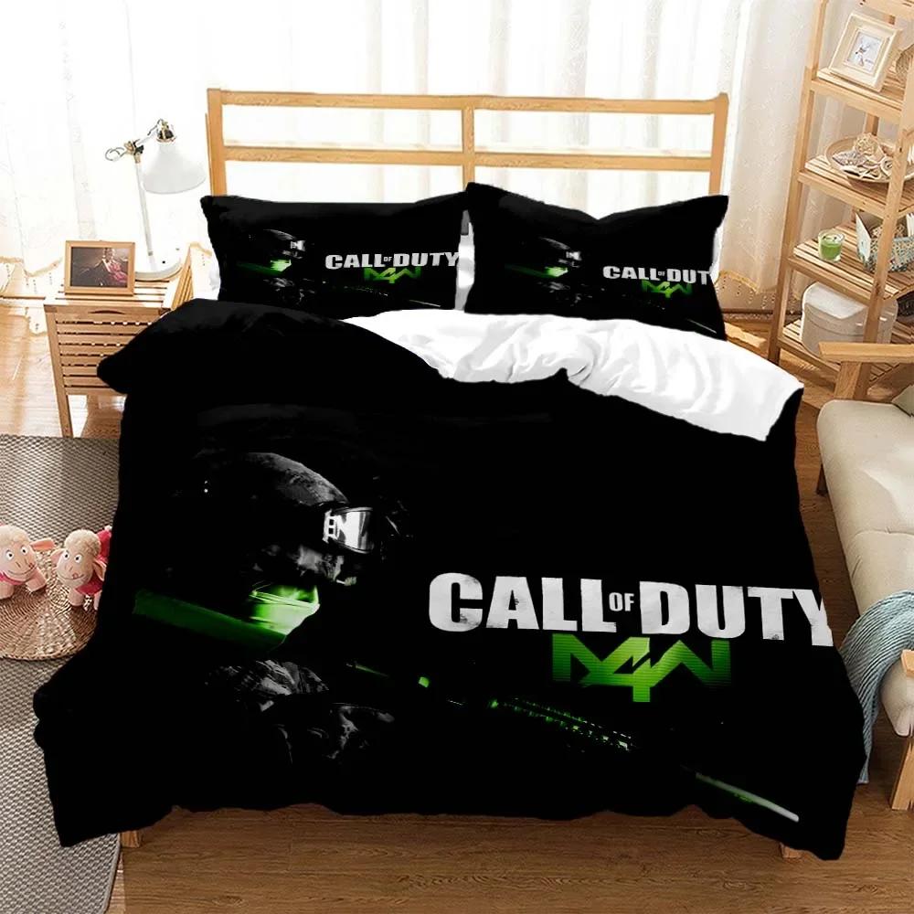 3D Game Call of Duty Gamer HD printed bedding Queen bedding set  Customized King size bedding set Soft and comfortable
