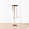 Jewelry Holder Necklace Stand Keychain Stand Wood Texture for Showcasing Necklace Earrings and Bracelet in Stores