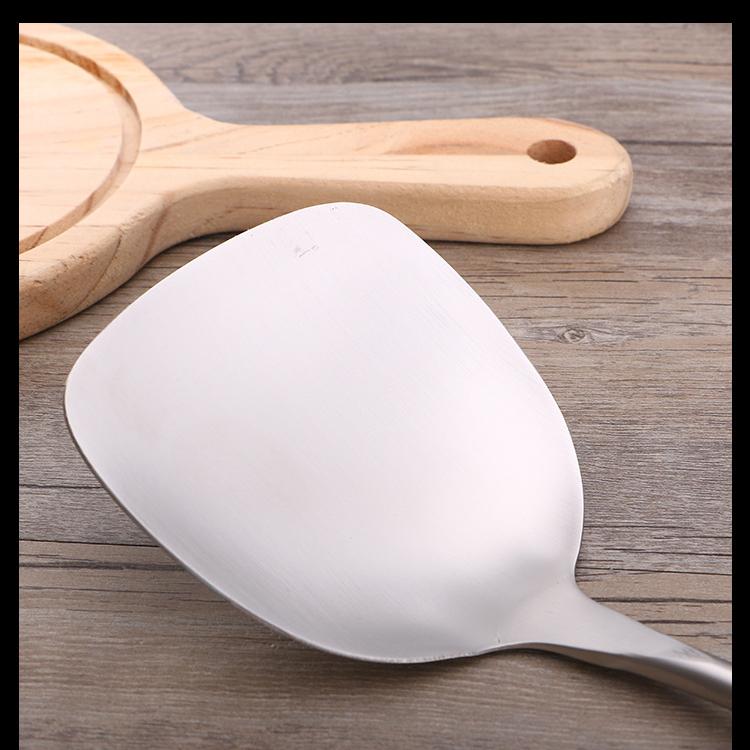 304 Stainless Steel Spatula Ladle Skimmer Set Vintage Wooden Handle High Temp Resistant Kitchen Cooking Utensils